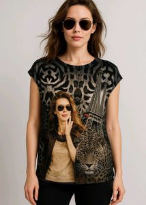 Parisian Leopard Print T-Shirt