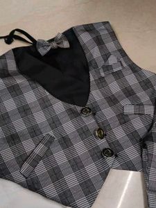 White and black party wear