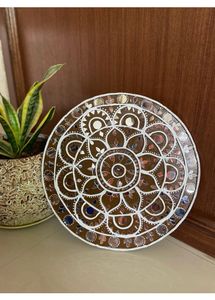 Mirrored Lippan Mandala Wall Decor