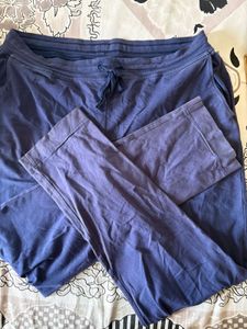2 -Navy Blue &amp; Black Track Pant