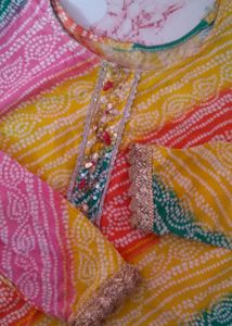 Bandhani Print Kurti🌈