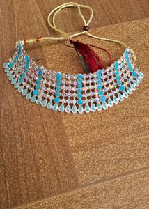 Jewellery Set For Women, Girls Sky-blue Colour.