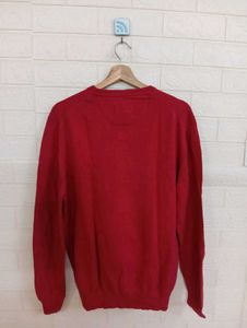 Zara Red V-Neck Sweater - New with Tags