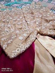 Golden &amp; Pink Ethnic Gown