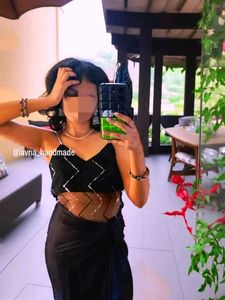 Chic Black Crop Top