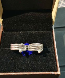 Silver spiral toe rings