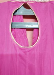 Pink Anarkali Suit Chudidar And Dupatta