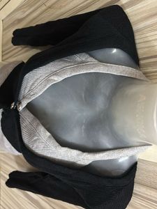 halter neck cardigan style top