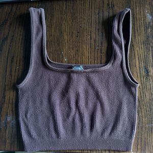 Ribbed Crop Tank Top