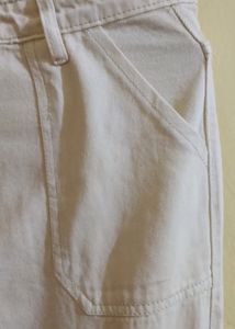 Beige Cargo Jeans