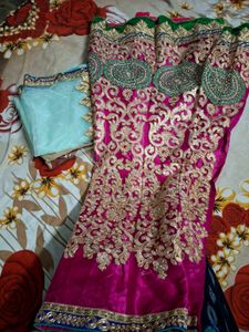 Dupatta with lehenga and blouse piece