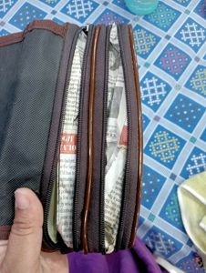 Pouch for school contain three Zip