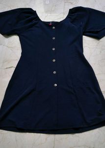 Cute Navy Mini Dress (L Size)