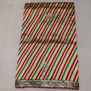 Elegant Striped Saree