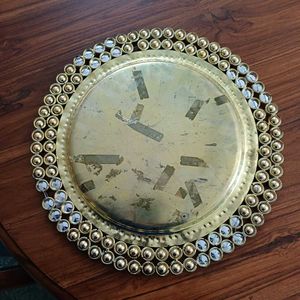 Heavy Gem wrk Metal Tray for Gifting, DIY, Decor