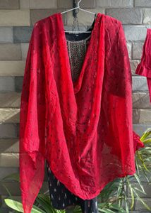 Black &amp; Red Partywear Suit