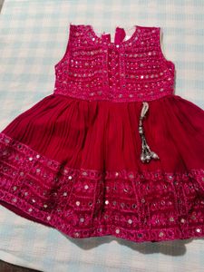 Red Embroidered Dress