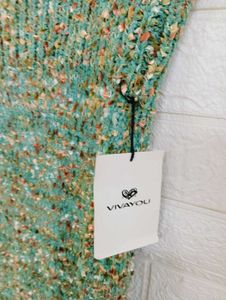 Green Knit Bodycon Dress