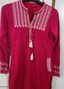W Magical Magenta Winter Kurta