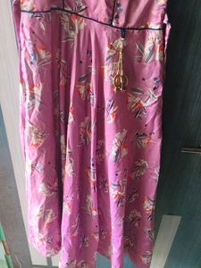 Pink Floral Ethnic Gown