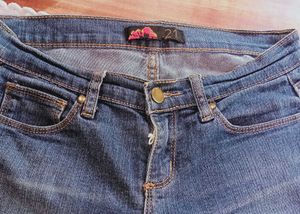 BLUE Y2K LOW RISE JEANS
