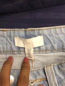 Distressed Denim Shorts