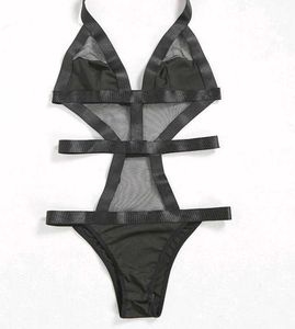 Black Mesh sexy bodysuit
