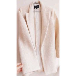White Woolblend Coat