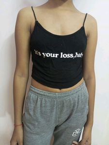 It&#39;s Your Loss Baby Shein Top