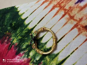 Golden Peacock Design Based Bracelet Cum Bangle