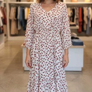 Floral Print Midi Dress