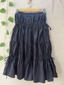 Ribbon Knot Ruffle  Skirt