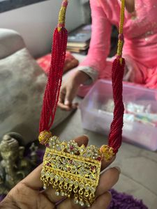 Beaded &amp; Rhinestone Statement Necklace