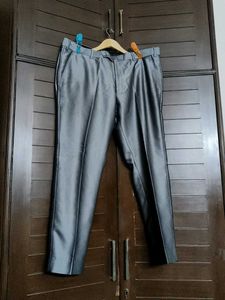 Men Grey Printed Vest 3 Piece Set