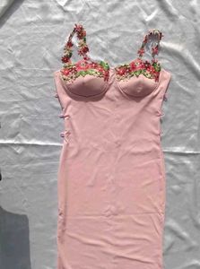 Brand New(Urbanic) Pink Floral Embroidered Dress