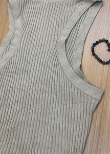 New H&amp;M Nude Ribbed Top