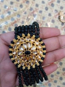 Elegant Black Bead Jewelry Set