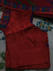 2 Combo Heavy Designer Fancy Kota Red Saree