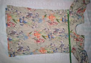 Floral Print creap silke suit