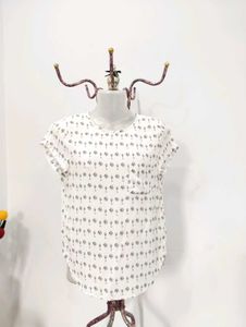 Printed Pocket Blouse