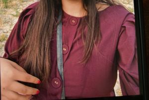 Maroon/burgundy Colour Top