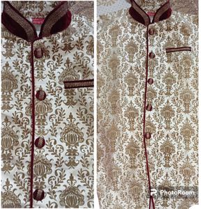 Sherwani With Dhoti &amp; Pajama For Boys