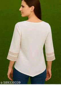 Trendy Off-White Top