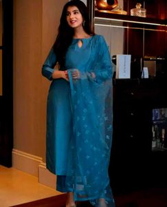Teal Kurta Set