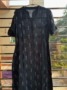 Printed Navy Blue Top