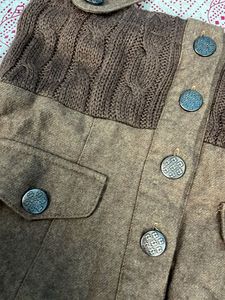 Cute Brown Dress For Winters