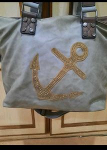 NundF Anchor Canvas Tote Bag