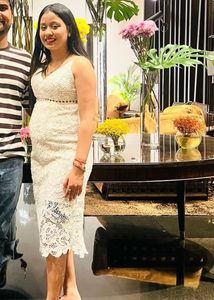 White Crochet Forever 21 Dress