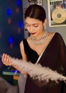 Elegant Black Saree