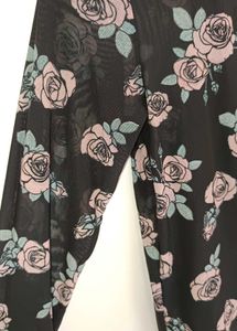Floral Mesh Top